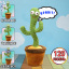 Інтерактивний плюшевий танцюючий кактус Funny Toys Dancing Light Cactus з різнобарвним підсвічуванням Ізюм