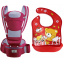 Хипсит эрго-рюкзак кенгуру переноска слюнявчик-трансформер Baby Carrier 20 кг 6 в 1 Бордовый (vol-9888) Братське