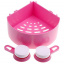 Полка на присосках угловая Aquavita Triangle Shelves Pink (do311 -hbr) Енергодар