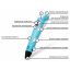 3D Ручка Smart Pro 3D Pen з РК-дисплеєм Набір Еко пластика 109м Трафарети Блакитний Киев