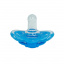 Дитяча силіконова пустушка Mega Zayka MGZ-0517(Blue) кругла Братське
