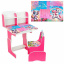 Парта шкільна зі стільцем Yufeng Кішечки з Поні 69х45 см Рожевий (154831) Акимовка