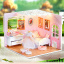 Ляльковий будинок конструктор DIY Cute Room H-024 Enjoy the life Румбокс Вишневе
