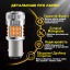 Комплект світлодіодних ламп Napo LED 1156-3030-36smd P21W 1156 BA15S 2 шт Білий (2473630122) Долина
