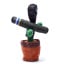 Танцующий поющий кактус Патриот Тарас с джавелином Dancing Cactus с подсветкой 32 см повторюшка и USB зарядка Дніпро
