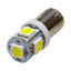 Комплект світлодіодних ламп Napo LED BA9S-5050-5smd T4W Ba9s 10 шт Білий (688754902) Первомайск