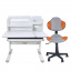 Комплект растущий для школьников парта Cubby Nerine Grey + стул для школьника FunDesk LST3 Orange-Grey (88085054) Київ