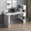 Письмовий стіл з полицями No Brand Open shelf 1250х600х750 мм Білий (10198838) Лозова