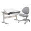 Комплект парта-трансформер Fundesk Fiore Grey + кресло FunDesk Cielo Grey (25154743-800819) Івано-Франківськ
