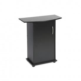 Акваріумна тумба Природа овальна з дверима 50х30х70 см Чорний (PR740867)