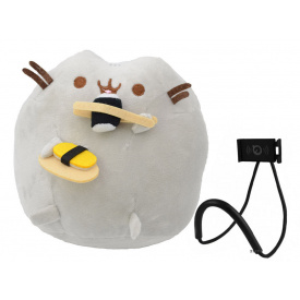 М'яка іграшка кіт із ролом ST Pusheen cat Сірий + подарунок (vol-1043)