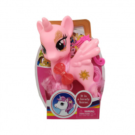 Игровая фигурка "Единорог" Bambi HR191 с крыльями Розовый