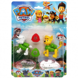 Набір героїв Щенячий патруль "Гонщик і Зума" Bambi 62070B(Green) фігурки з аксесуарами