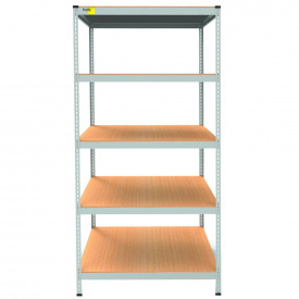 Металевий стелаж Emby Light Series 5 полиць ДСП до 100 кг 2400х900x600 мм
