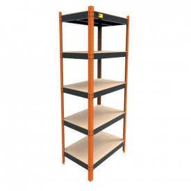 Металевий посилений стелаж Emby Heavy Series 2500х900x600 мм 5 полиць ДСП до 300 кг