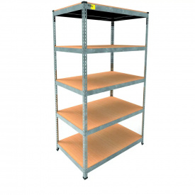 Металевий стелаж Emby Light Series 1800х600x450 мм 5 полиць ДСП до 100 кг 2072640397