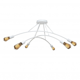 Люстра підвісна MSK Electric Orion на шість ламп Е27 NL 9832-6 WH Білий (619545)