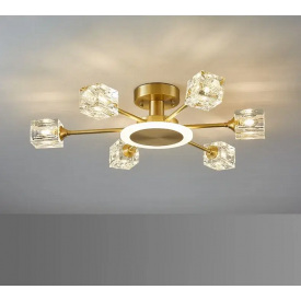 Світлодіодна люстра No Brand Нептун 8810-B Золотистий