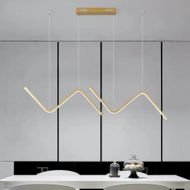 Світлодіодна люстра No Brand Австрія PJ820 90х11 см Золотистий