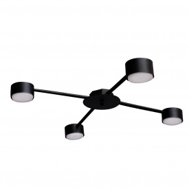 Люстра стельова MSK Electric Copter на чотири круглих плафони під лампи GX53 NL 8040-4 BK Чорний (618807)