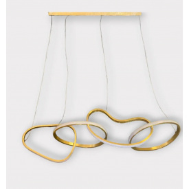Світлодіодна люстра No Brand 4 Кільця PJ857 100 см Золотистий