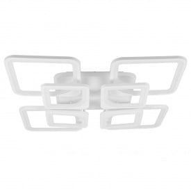 Стельова LED люстра Sunlight 5631/4+4 R білий