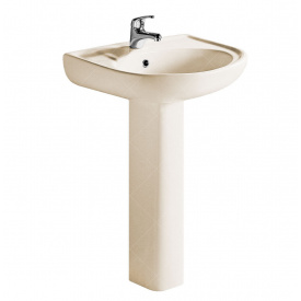 Комплект раковина та ніжка RAK Ceramics Cynthia Wash Basin 800x570x450 мм Слонова кістка (2305831738)