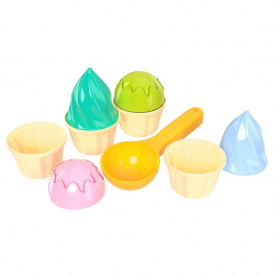 Іграшка "Набір для гри з піском" ТехноК 6610TXK 4 формочки та ложечка