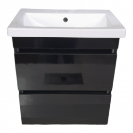 Пластикова тумба Атлант Ламі The MIX 3190 gloss ламінація з умивальником 50 см