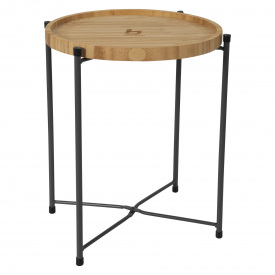 Стіл Bo-Camp Carnaby M 360х320х320 мм Bamboo Чорно-коричневий (1404322)