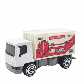 Машинка игрушечная Спецтехника АвтоПром 7637 масштаб 1:64 металлическая Ambluance