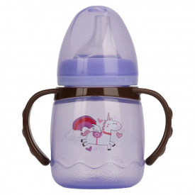 Поїльник з силіконовим носиком Mega Zayka MGZ-0314 (Violet) 180 мл