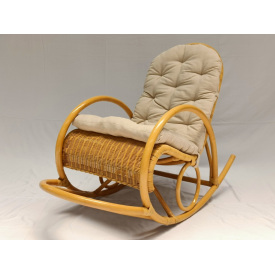Крісло-гойдалка Cruzo Принцеса 100x60 см Медовий (kg0002)
