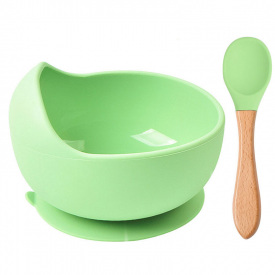 Набор силиконовой посуды 2Life Y3 2 предмета Зеленый (v-11568)