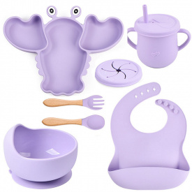 Набор посуды 2Life Y2 6 предметов Фиолетовый (v-11194)