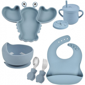 Набор силиконовой посуды 2Life Y21 6 предметов Оливковый (v-11198)