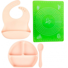 Набір посуду 2Life Y4 і антипригарний килимок Різнокольоровий vol-10010