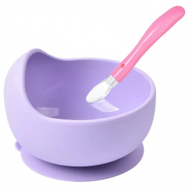 Набор силиконовой посуды 2Life 2 предмета Фиолетовый (vol-10711)