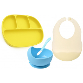 Набір посуду 2Life D16 Y9 та ложка Різнокольоровий (vol-10555)