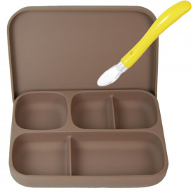 Набор силиконовой посуды 2Life 2 предмета Коричневый (vol-10731)