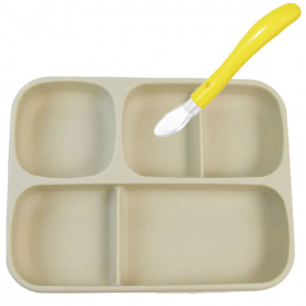 Набор силиконовой посуды 2Life 2 предмета Бежевый (vol-10730)