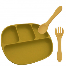 Набор силиконовой посуды 2Life 3 предмета Коричневый (n-10675)