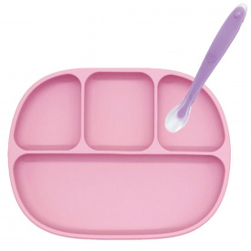 Набор силиконовой посуды 2Life 2 предмета Розовый (vol-10676)