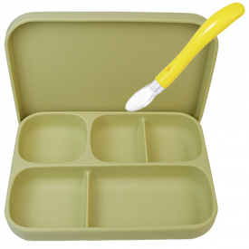 Набор силиконовой посуды 2Life 2 предмета Зеленый (vol-10721)