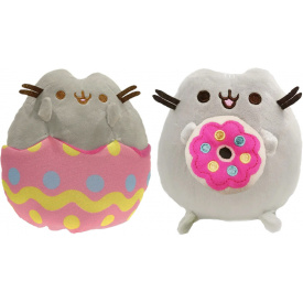 Набір м'яких іграшок 2Life Pusheen cat 12х15 см з великим пончиком і кіт в яйці v-12379