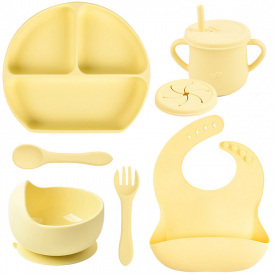 Набор силиконовой посуды 2Life Y11 6 предметов Желтый (vol-10988)