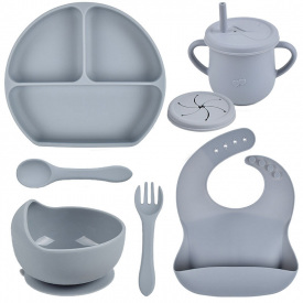 Набор силиконовой посуды 2Life Y18 6 предметов Серый (vol-10995)