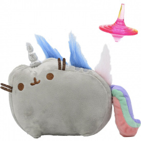Комплект 2Life М'яка іграшка Pusheen cat 12х15 см та юла v-12301