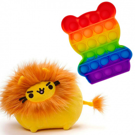 Комплект 2Life М'яка іграшка 10х7см та Pop It v-12426