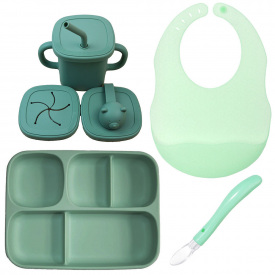 Набор силиконовой посуды 2Life A3 4 предмета Зеленый (vol-10497)